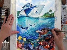 Bawah laut dipenuhi dengan berbagai keragaman yang. Art Mall Selamat Hari Lautan Sedunia 2020 Jom Tengok Pembikinan Cara Melukis Pemandangan Dasar Laut Https Youtu Be Yveatog0i0s Medium Watercolour On Paper Size A3 2020 Painting By Salyuddinding Institut Oseanografi Dan Sekitaran
