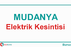 Arızaya müdahale edilmekte olup en kısa sürede onarım sağlanacaktır. Bursa Elektrik Kesintisi Listesi Uedas Guncel Kesinti Bilgileri Elektrik Su