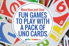 Check spelling or type a new query. Fun Games You Can Play With Uno Cards Picklebums