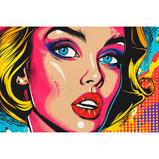 Tableau Coloré Pop Art