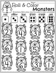 Monster Theme Juegos Con Dados Juegos Con Numeros Y Logico Matematico