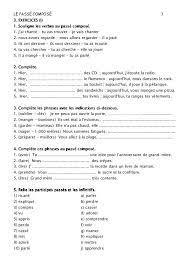 Verbe avoir ou être lepassé composé es el pretérito perfecto en francés. Le Passe Compose Notreblogdefle Com