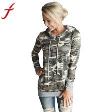 Womens Blouse Camouflage Printing Pocket Hoodie Long Sleeve In 2020 Sweatshirts Hoodie Women Hoodies Sweatshirts Sweatshirts Women