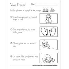 Vive L Hiver 1re Annee French Language Lessons French Activities French Language Learning Kids