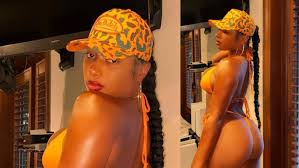 4) to talk about her hit single body and team up with the host to surprise a frontline worker fan. Megan Thee Stallion Flaunts Her Big Natural Booty In Orange String Bikini