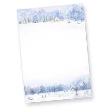25 stück din a4 weihnachtsbriefpapier in blau türkis weiß. Briefpapier Weisse Weihnacht 50 Blatt Weihnachtsbriefpapier Bedruckt Mit Winterlandschaft Tatmotive De Weihnachten Weisse Weihnachten