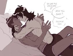 just fanart things — *whispers* Klance reunion sex w/ Lance still...