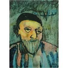 Donald Purdy, American, Painting On Paper, Bearded Man Portrait, Signed,  Well Listed