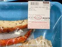 How much is a 10 lb box of king crab legs at Costco?