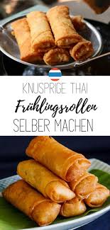 Fruhlingsrollen Ganz Einfach Selbstgemacht Vegetarische Fruhlingsrollen Asia Essen Fruhlingsrollen Rezept