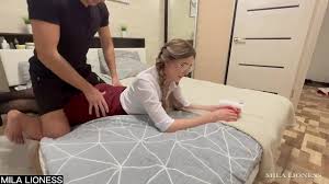 Massage for stepsister ended with hot, hard sex with an ending in a dirty  mouth - XNXX.COM