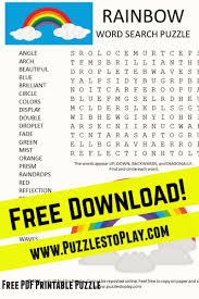 See more ideas about crossword puzzles, word puzzles, crossword. Rainbow Word Search Puzzle In 2021 Rainbow Words Word Puzzles For Kids Word Search Puzzle