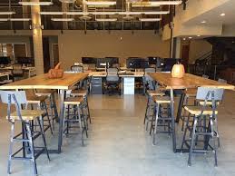 High Top Communal Table Made With Steel Legs And Reclaimed Etsy Communal Table High Top Tables Pub Table Sets