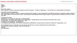 This is in regard to an address change request in my account. Vendor Managed Inventory Offer Letters