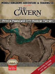 They can be as simple as a single room or as complex as a vast underground dungeon. Battle Map The Cavern Middle Kingdoms Adventure Trading Co Battle Maps Drivethrurpg Com