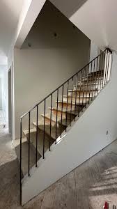 Dowel drilled 1/2” pickets for a luxury interior rail. A little drywall  touch up, paint and some hard wood top rail will finish this installation  off nicely. #weld #constuction