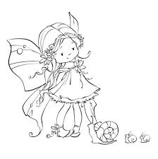 Free printable happy marina coloring page. Mf 012 Psd Marina Fedotova Representing Leading Artists Who Produce Children S And Decorative Work To Commiss Fairy Coloring Fairy Coloring Pages Digi Stamps