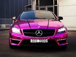صور سيارات باللون الزهري للبنات صورة ٤ Pink Car Mercedes Car Cars