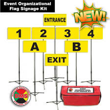 New Product Event Organizational Flag Signage Kit Helps Guide Clients Through A Wide Variety Of Scenarios From Governmen In 2020 Organizational Signage School Testing