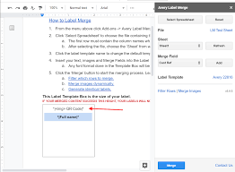 Microsoft word includes an envelope template that you can adapt to prepare a shipping label for sending to your correspondent. Avery Label Merge Google Workspace Marketplace