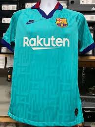 Barcelona 2020/2021 nike kits for dream league soccer 2019, and the package includes home kits, away and third, goalkeeper fts15 kits. Nike Fc Barcelona Third Kid 2019 20 Green Champions League Le Size M Only Ebay