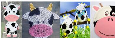 leuke koe knutselen koeien knutseltips knutselen pasen haak patronen gehaakte mickey mouse