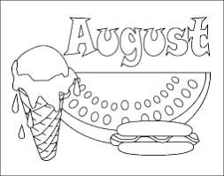 Use as monthly binder dividers to help organize your monthly records. August Coloring Pages Printable Astro Blog