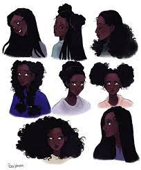 Are you searching for hairstyle png images or vector? Simple Curly Hairstyles Black Girl Art Pretty Art Character Design