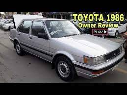 1.3 5spd in daily use car have few rust spots nothing major Toyota Corolla 1986 Full Genuine Review In Pakistan