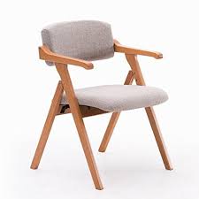 Aidelai Bar Stool Chair Nordic Minimalist Dining Chair Wood Handrails Creative With Folding C Solid Wood Dining Chairs Wooden Dining Chairs Wood Folding Chair