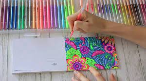 You can print or color them online at getdrawings.com for absolutely free. Kaisercraft Gel Pens And Post Card Colouring In Books Youtube