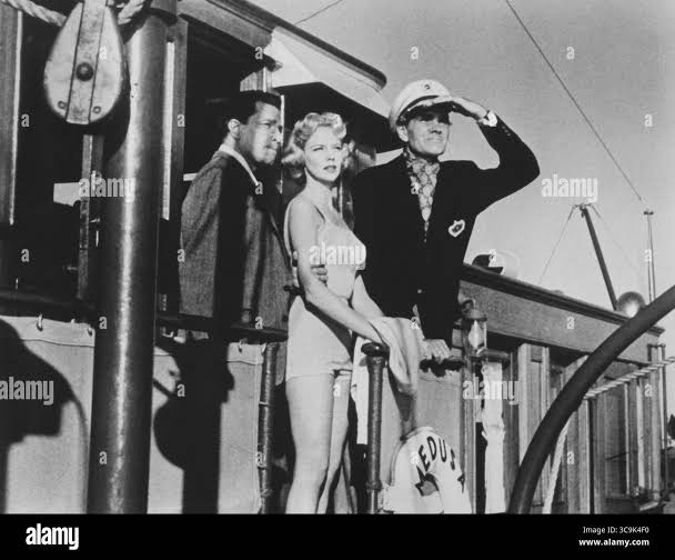 Sally Fraser, Peter Forster, on-set of the Film, "Dangerous Charter", Crown  International Pictures, 1962 Stock Photo - Alamy