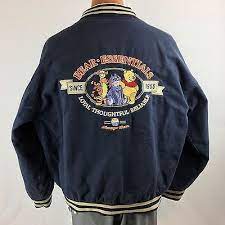 Disney Store Winnie The Pooh 034 Bear Of Distinction 034 Varsity Jacket Mens Size Xl Long Sleeve Tshirt Men Varsity Jacket Mens Jackets