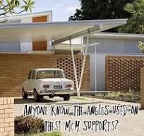 What angles are these!? I want to build a retro carport. Love this  simplistic style., #carport #retro #mcmarchitecture #midcentury #engineer  #construction #angles #interiordesigner | TOOLS by Design | ...