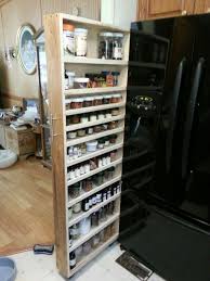 Refrigerator Side Pull Out Spice Rack Made With Popular Wood Diy Wood Plans Kitchen Remodel Spice Rack