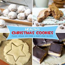 Made in under 30 minutes with ingredients that are common to most households, the peanut butter, oatmeal, banana, maple syrup, and a splash of soy milk make these tasty cookies a healthier holiday. Healthy Christmas Cookie Recipes Detoxinista