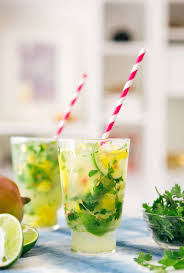 Mango Cilantro Mojitos Recette Boisson Alcoolisee Recettes De Boissons Idee Recette