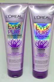 Maltodextrin coats each strand of hair to thicken it, while ginseng and biotin both promote hair growth. L Oreal Ever Pure Sulfate Free Volume Shampoo And Conditioner Lotus Scented Color Care System Silver Hair Shampoo Grey Curly Hair Sulfate Free Hair Products