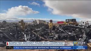 Woman charged in Rosamond fires found not competent