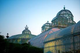 The staircase leads to the winter garden. Koninklijke Serres Serres Royales Belgium Places Wonderful Places