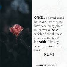 Rumi Quote The Best City Rumi Quotes Rumi Quotes Soul Rumi