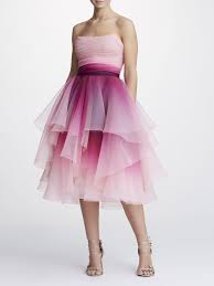 Blush To Fuchsia Organza Mini Shop Marchesa