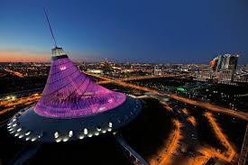 Nursultan nazarbayev, the president of kazakhstan (yes borat's country, i know). Khan Shatyr Astana Kazakhstan Futuristische Architektur Kasachstan Reisen