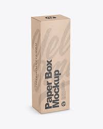 Download Kraft Box Mockup In Box Mockups On Yellow Images Object Mockups PSD Mockup Templates