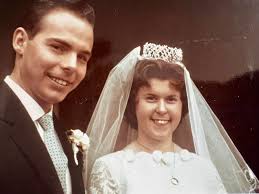 Dad and mum (Jim and Muriel Wells) married 59 years today. They are the  real love story and even though they're separated by illness dad will still  visit taking her flowers 💐.