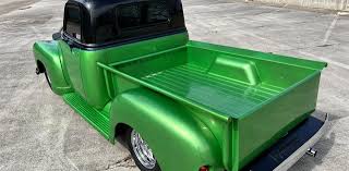 Image result for Chrome Green 1950 Truck