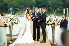 Thomas to cruz bay, st. Couple Exchanging Vows On Boat Dock