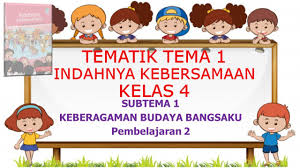 Untuk contoh latihan soal uts/pts semester 1 tema 1 kelas 4 subtema 1 dan 2 indahnya kebersamaan sd/mi kali ini berbentuk pilihan ganda dan uraian. Kelas 4 Tematik Tema 1 Indahnya Kebersamaan Subtema 1 Pembelajaran 2 Youtube