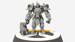 Reinhardt Overwatch 3d Model Fantasy Max C4d Obj 3ds Fbx Lwo Stl