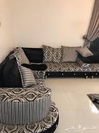 كنب اسود وفوشي